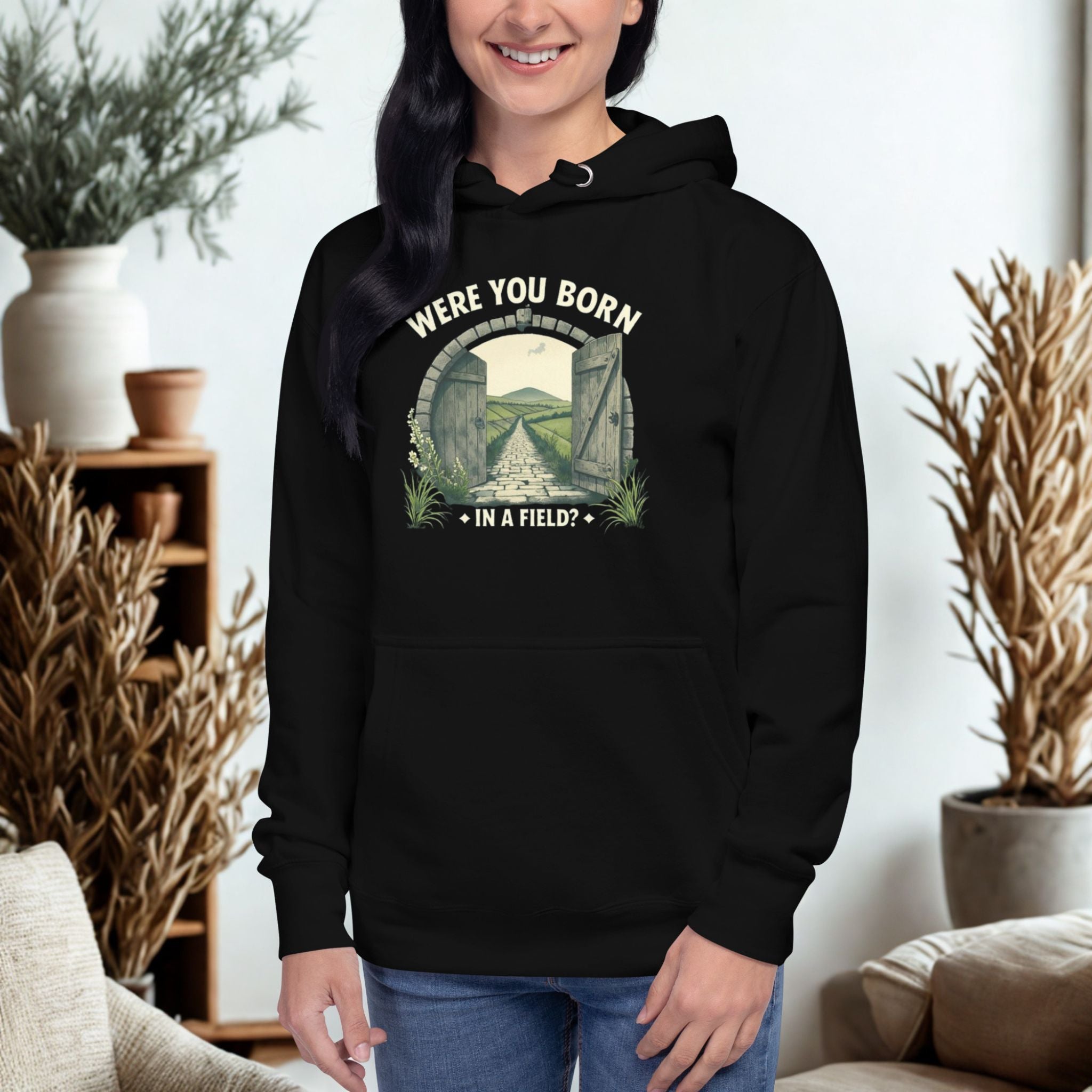 Were You Born in a Field? | Personalised Irish Slang Hoodie | Grand So