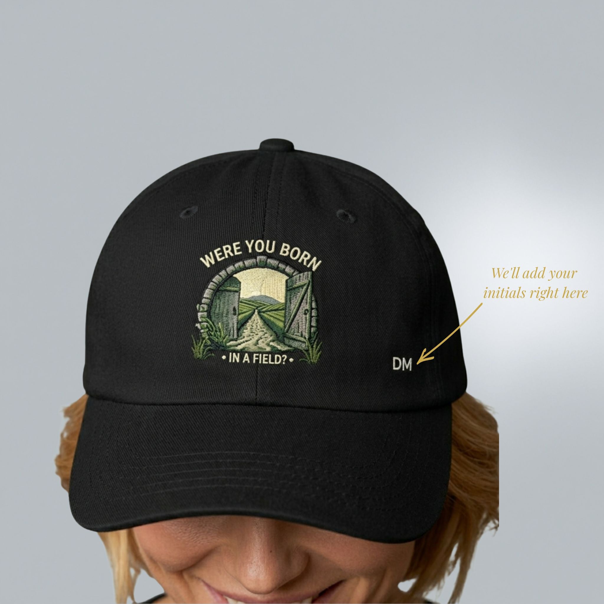 Were You Born in a Field? | Personalised Irish Dad Hat | Grand So
