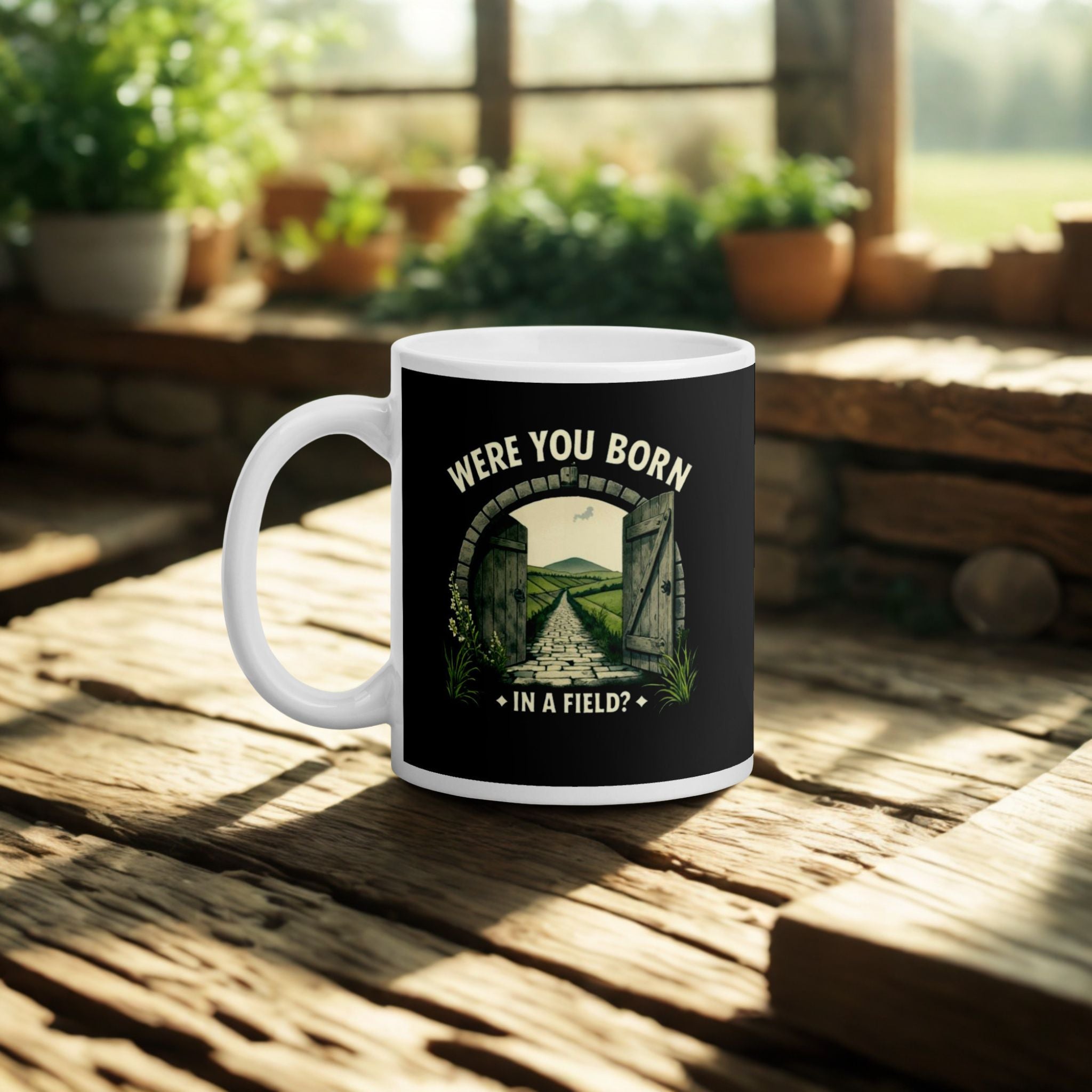 Were You Born in a Field? | Personalised Irish Slang Mug | Grand So