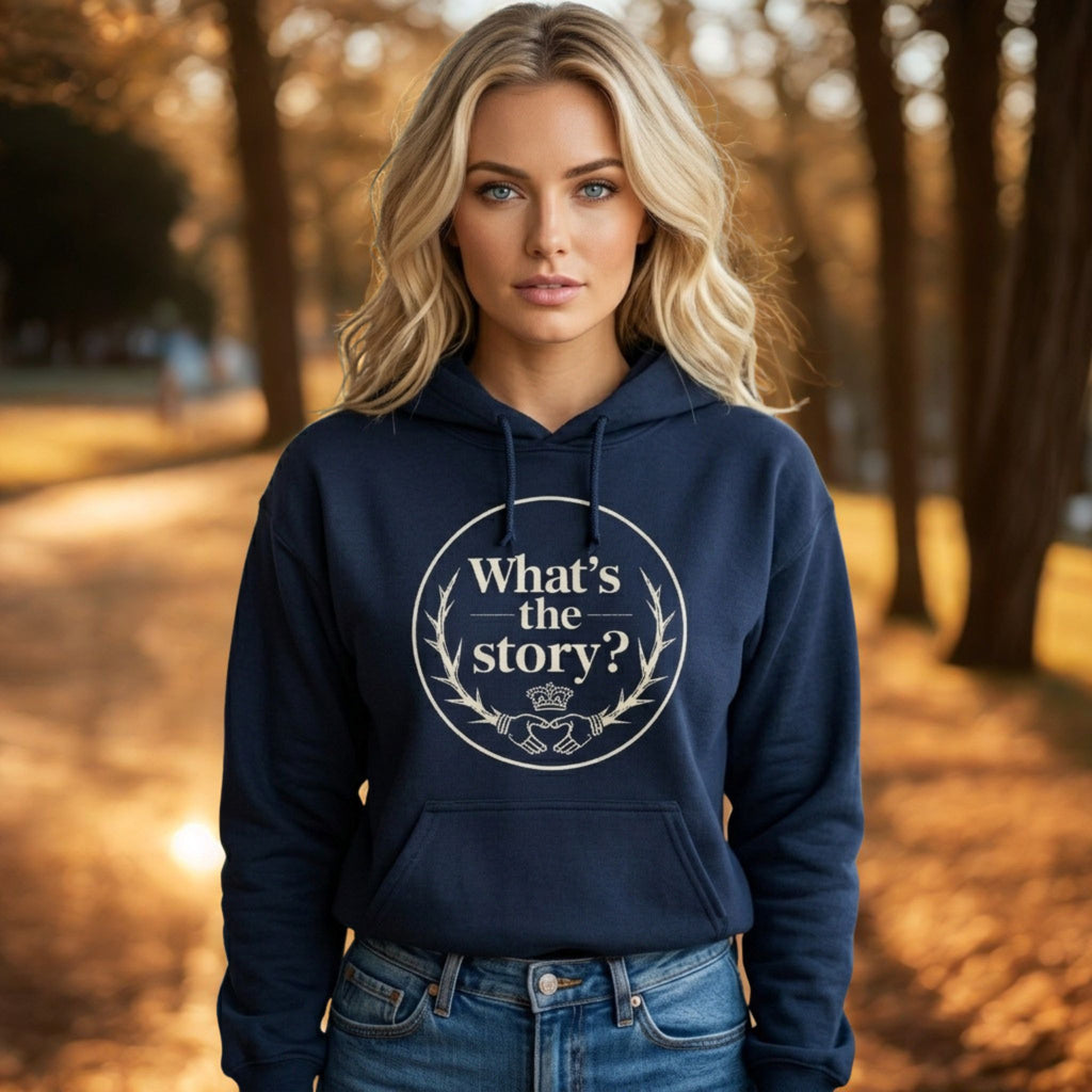 What's the Story? | Personalised Irish Slang Hoodie | Grand So