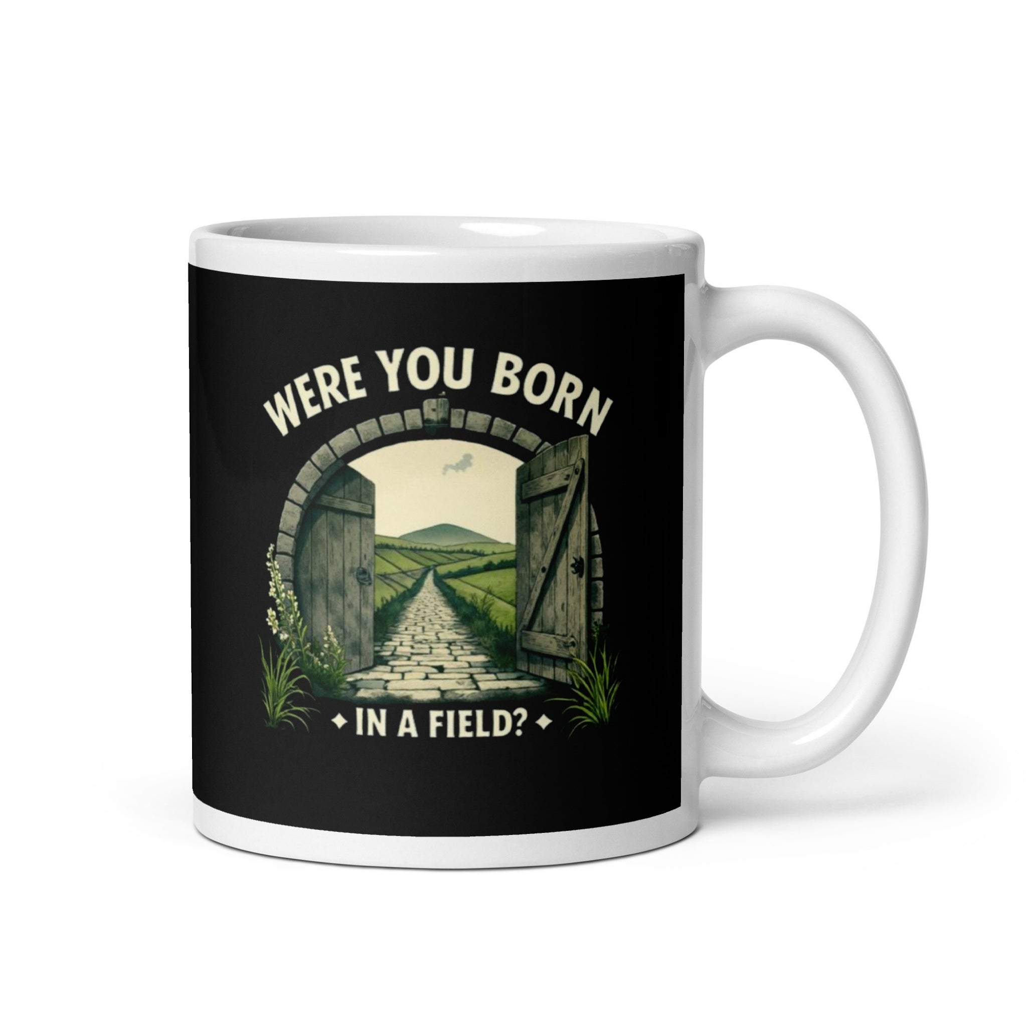 Were You Born in a Field? | Personalised Irish Slang Mug | Grand So